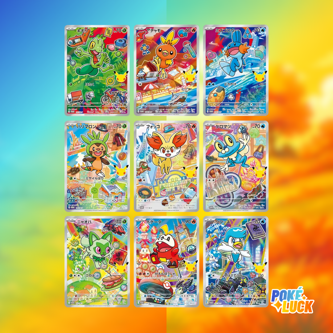 Pokémon 30th Anniversary First Partner Card Set (Vol. 3) – Chinois