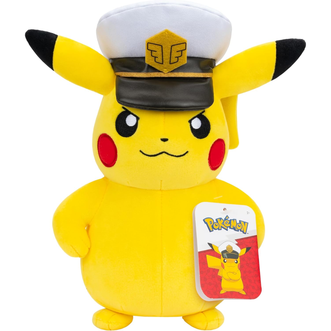 Pokémon Peluche CAPITAINE PIKACHU (20cm)