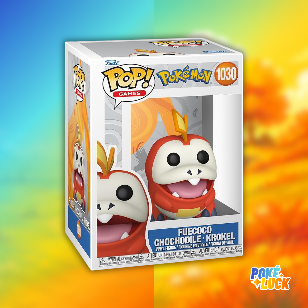 Chochodile : « Figurine Funko Pop! Pokémon Chochodile n°1030 dans sa boîte à fenêtre