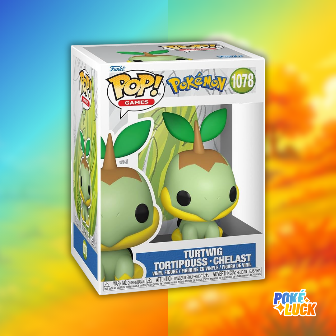Tortipouss : « Figurine Funko Pop! Pokémon Tortipouss n°1078 dans sa boîte à fenêtre