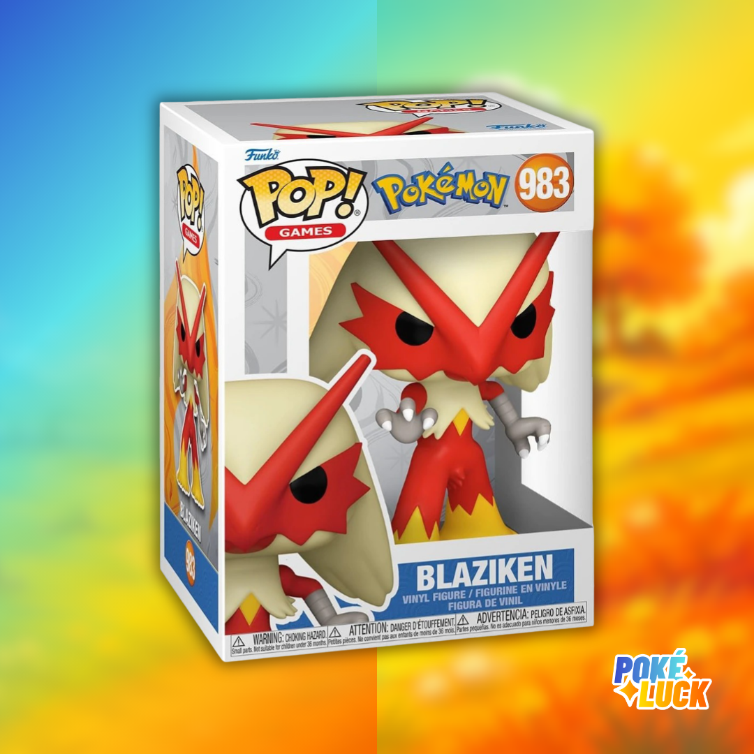 Braségali : « Figurine Funko Pop! Pokémon Braségali n°983 dans sa boîte à fenêtre