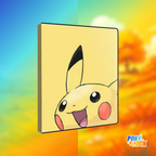 Portfolio Pokémon A4 Ultra Pro Pikachu fermé, couverture jaune illustrée avec le visage de Pikachu